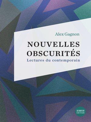 cover image of Nouvelles obscurités